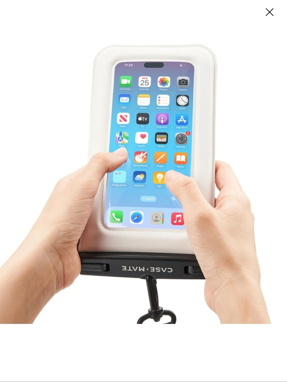 NEW Case-Mate Waterproof Phone Pouch with Black Lanyard